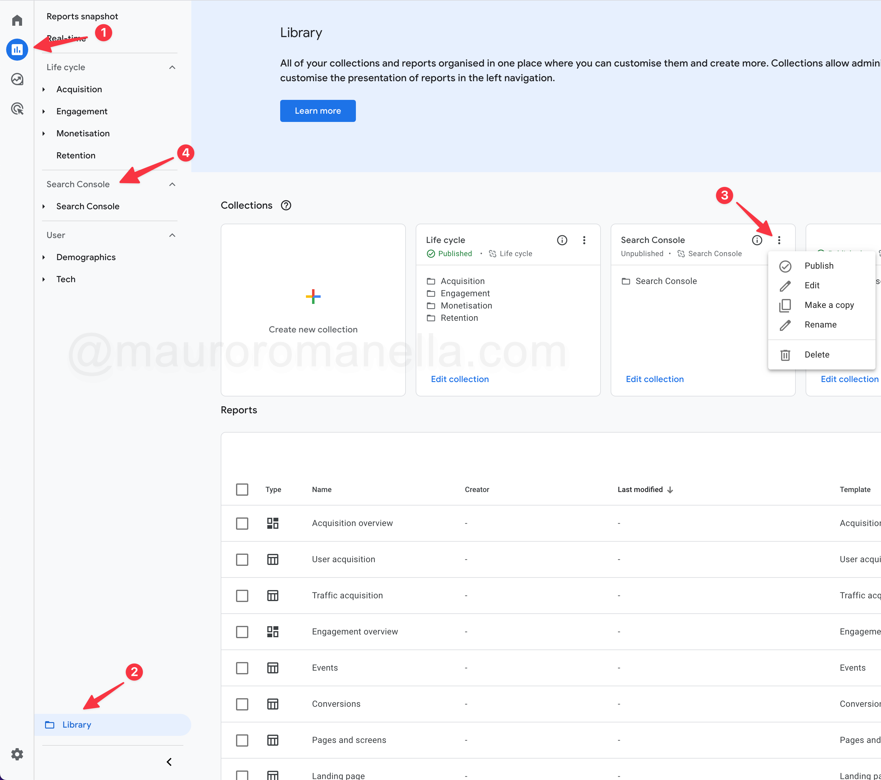 GA4 Search Console Report