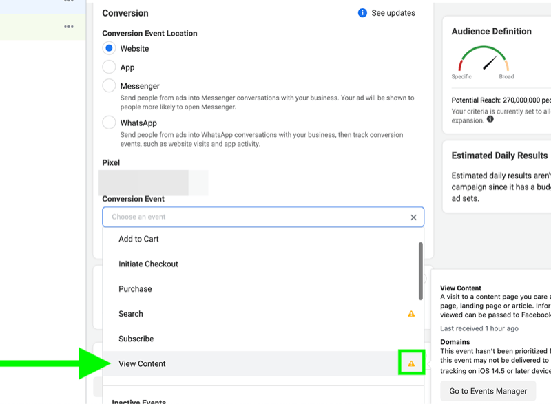 meta-conversions-campaign-setup